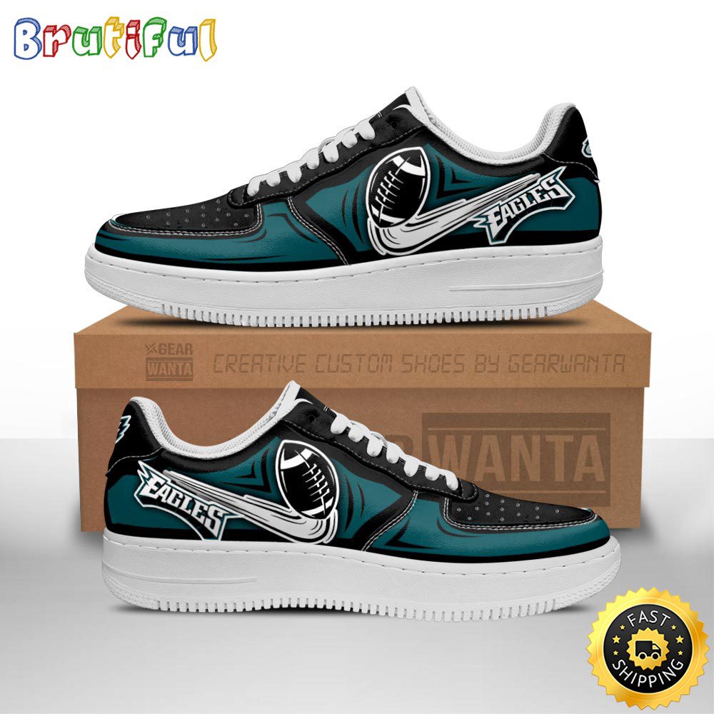 NFL Philadelphia Eagles Air Force 1 Shoes Football Sneaker Shoes NFL Philadelphia Eagles Air Force 1 Shoes Football Sneaker Shoes