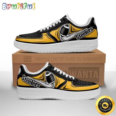 NFL Pittsburgh Steelers Air Force 1 Shoes Football Sneaker Shoes