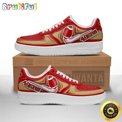 NFL San Francisco 49ers Air Force 1 Shoes Football Sneaker Shoes