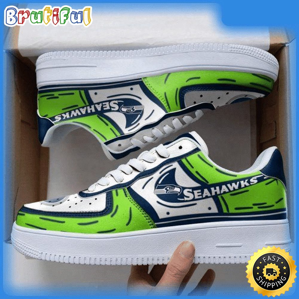 NFL Seattle Seahawks Air Force 1 Shoes Sneaker Trending For Fans NFL Seattle Seahawks Air Force 1 Shoes Sneaker Trending For Fans