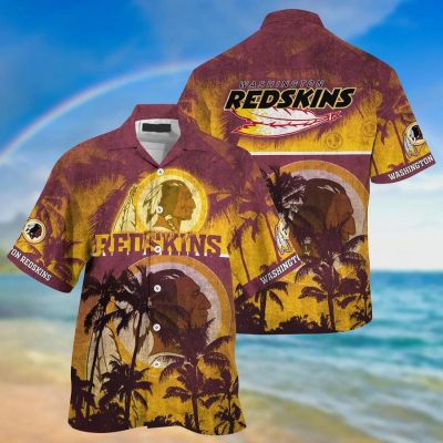 NFL Washington Redskins Coconut Tree Hawaiian Shirt