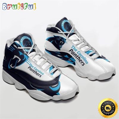 NFL Carolina Panthers Grey Black Air Jordan 13 Shoes