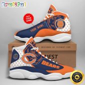 NFL Chicago Bears Custom Name Air Jordan 13 Shoes V5