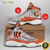 NFL Cincinnati Bengals Custom Name Number Air Jordan 13 Shoes V2