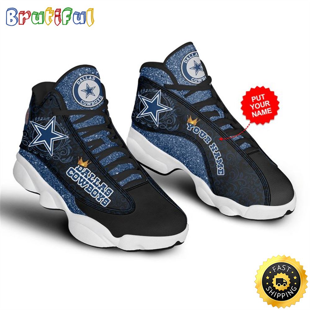 NFL Dallas Cowboys Custom Name Special Style Air Jordan 13 Shoes