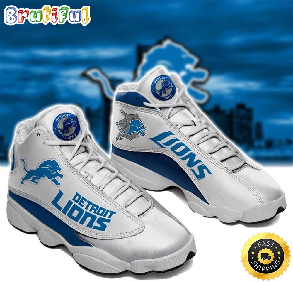 NFL Detroit Lions Air Jordan 13 Shoes V2 NFL Detroit Lions Air Jordan 13 Shoes V2