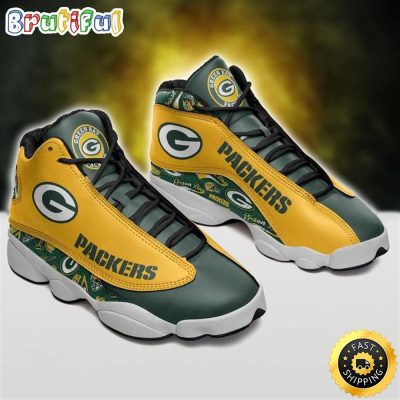 NFL Green Bay Packers Air Jordan 13 Shoes V3