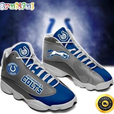 NFL Indianapolis Colts Air Jordan 13 Shoes V2