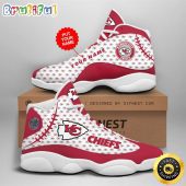 NFL Kansas City Chiefs Custom Name Air Jordan 13 Shoes V4