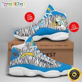 NFL Los Angeles Chargers Custom Name Number Air Jordan 13 Shoes V2