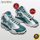 NFL Philadelphia Eagles Custom Name Number Air Jordan 13 Shoes #1 Fan