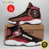 NFL San Francisco 49ers Custom Name Air Jordan 13 Shoes V1