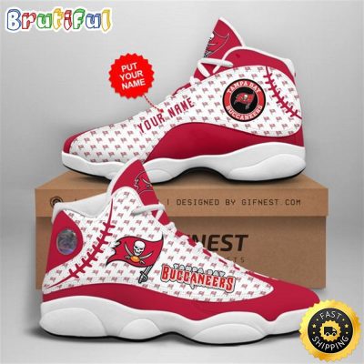 NFL Tampa Bay Buccaneers Custom Name Air Jordan 13 Shoes V3