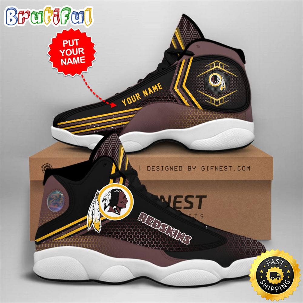 NFL Washington Redskins Custom Name Air Jordan 13 Shoes V1 NFL Washington Redskins Custom Name Air Jordan 13 Shoes V1