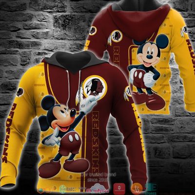 NFL Washington Redskins Mikey Mouse Edition Pullover Hoodie