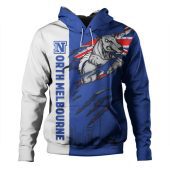 North Melbourne Hoodie Burning Passion Of Power Scratch Style