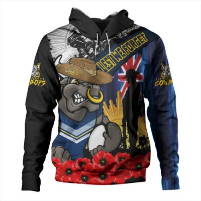 North Queensland Cowboys Hoodie United In Spirit Anzac Day Tribute
