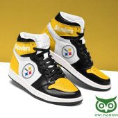 Pittsburgh Steelers Team Logo AJ High Top Sneaker Boots