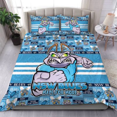 New South Wales Blues Bedding Set Champion?s Pride Comic Style