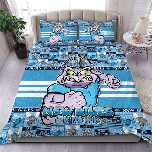 New South Wales Blues Bedding Set Champion?s Pride Comic Style New South Wales Blues Bedding Set Champion?s Pride Comic Style