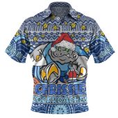 New South Wales Cockroaches Christmas Custom Polo Shirt - Christmas Knit Patterns Vintage Jersey Ugly Polo Shirt