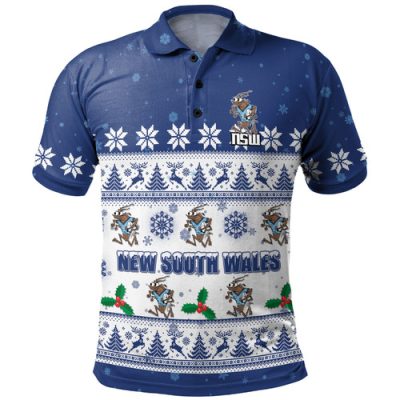 New South Wales Cockroaches Christmas Custom Polo Shirt - Special Ugly Christmas Polo Shirt