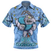 New South Wales Cockroaches Custom Polo Shirt - Team With Dot And Star Patterns For Tough Fan Polo Shirt
