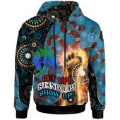 Australia Naidoc Week Hoodie - Custom Naidoc with Australia Flag and Aboriginal Inspired Dot Pattern Hoodie