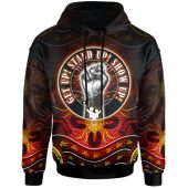 Canberra Raiders Hoodie - Custom Naidoc Family Aboriginal Inspired Dot Art Hoodie