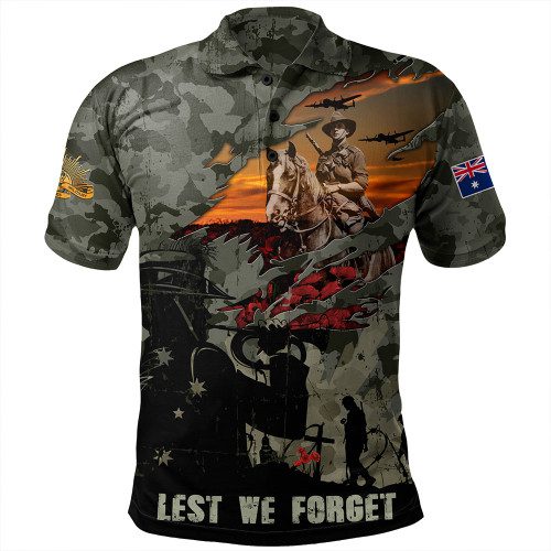 Australia Polo Shirt Remembrance And Valor Lest We Forget The Fallen Australia Polo Shirt Remembrance And Valor Lest We Forget The Fallen