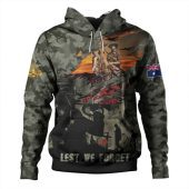 Australia Hoodie Remembrance And Valor Lest We Forget The Fallen