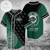 NFL New York Jets Green Black Baseball Jersey