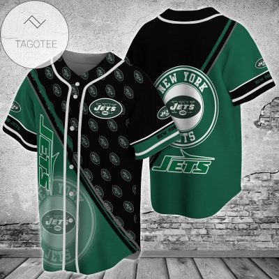 NFL New York Jets Green Black Baseball Jersey