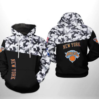 NBA New York Knicks Black Camo Pullover Hoodie