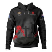 New Zealand Anzac Day Hoodie - New Zealand Remember Black Hoodie
