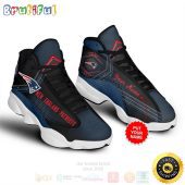 New England Patriots Nfl Custom Name Air Jordan 13 Shoes