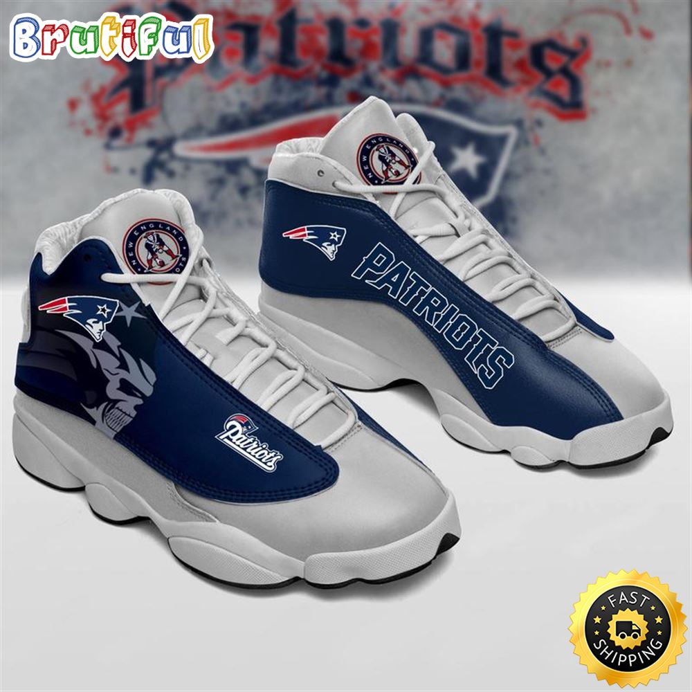 New England Patriots Nfl Ver 3 Air Jordan 13 Sneaker New England Patriots Nfl Ver 3 Air Jordan 13 Sneaker