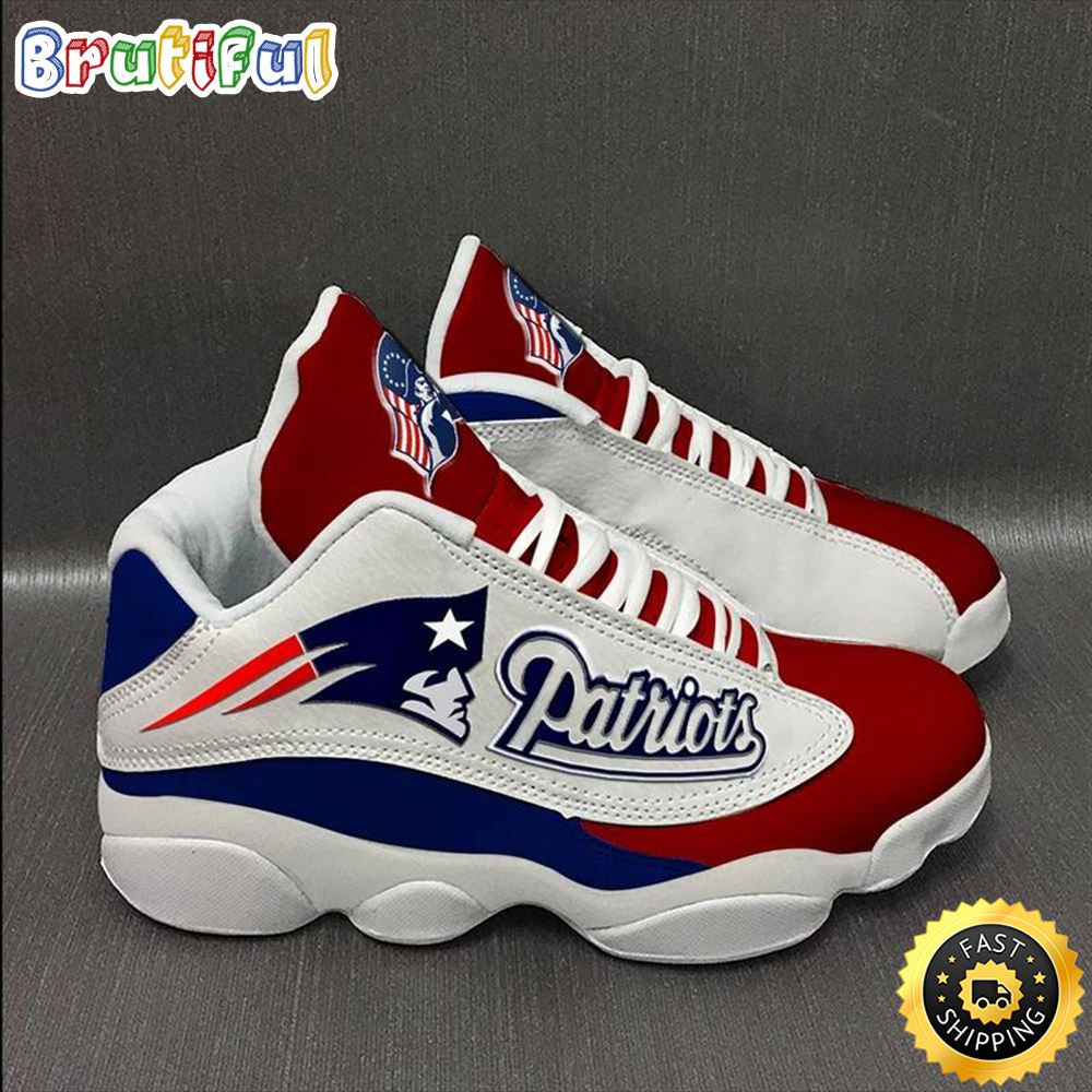 New England Patriots Nfl Ver 5 Air Jordan 13 Sneaker New England Patriots Nfl Ver 5 Air Jordan 13 Sneaker
