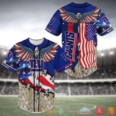 NFL New York Giants America Flag Eagle Baseball Jersey