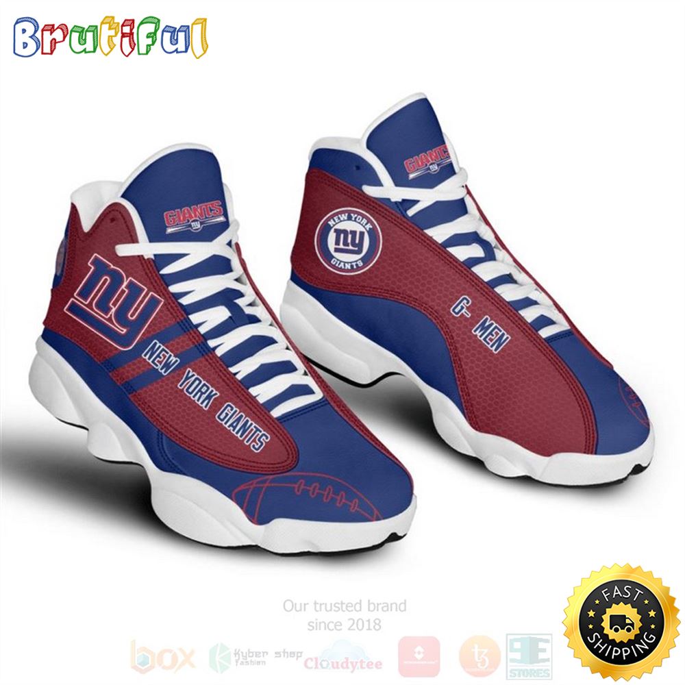 New York Giants Nfl Football Team Air Jordan 13 Shoes