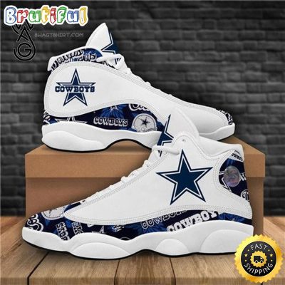 Nfl Dallas Cowboys Sport Team Air Jordan 13 Shoes