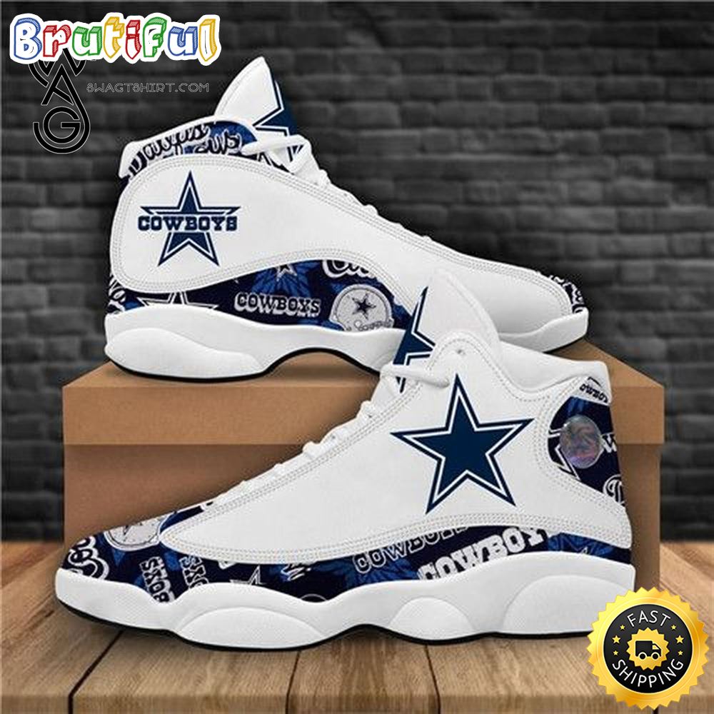 Nfl Dallas Cowboys Sport Team Air Jordan 13 Shoes