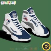 Nfl New England Patriots Punisher Skull Custom Name Air Jordan 13 Shoes