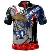 North Melbourne Polo Shirt Anzac Day Honor United In Spirit