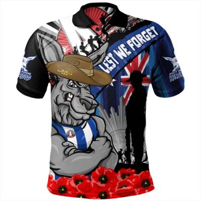 North Melbourne Polo Shirt Anzac Day Honor United In Spirit