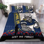 North Queensland Cowboys Bedding Set Anzac Day Lest We Forget Strong Fighting Spirit