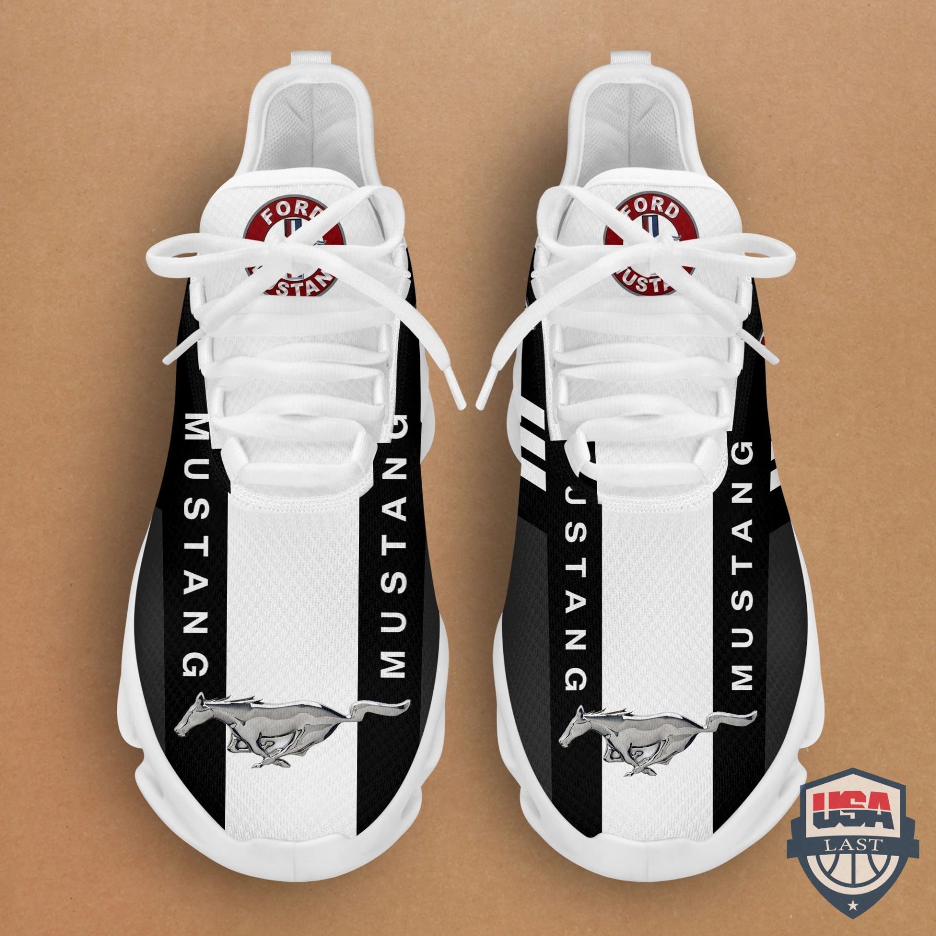 Ford Mustang Black White Max Soul Shoes Ford Mustang Black White Max Soul Shoes