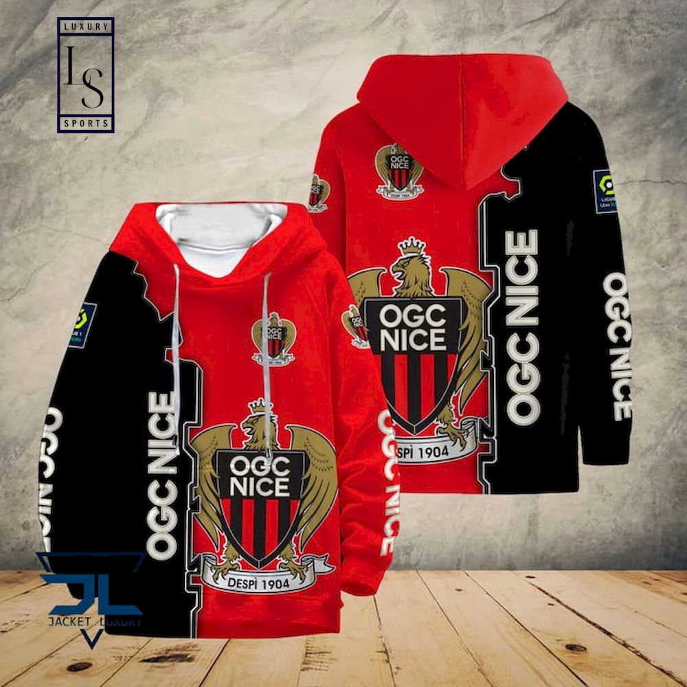 OGC Nice Red Black Pullover Hoodie OGC Nice Red Black Pullover Hoodie