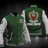 OGC Nice Dark Green White Baseball Jacket