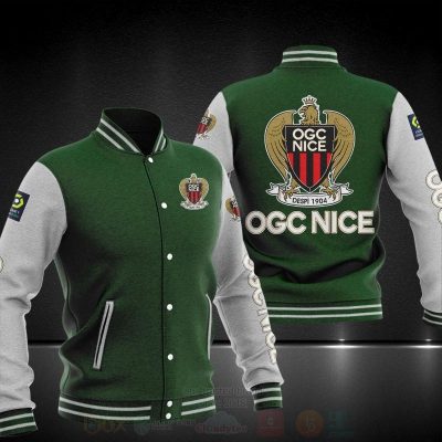 OGC Nice Dark Green White Baseball Jacket